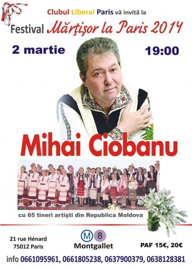 Festivalul &quot;Mărțișor la Paris 2014&quot; ziua 2 - Mihai Ciobanu și alții